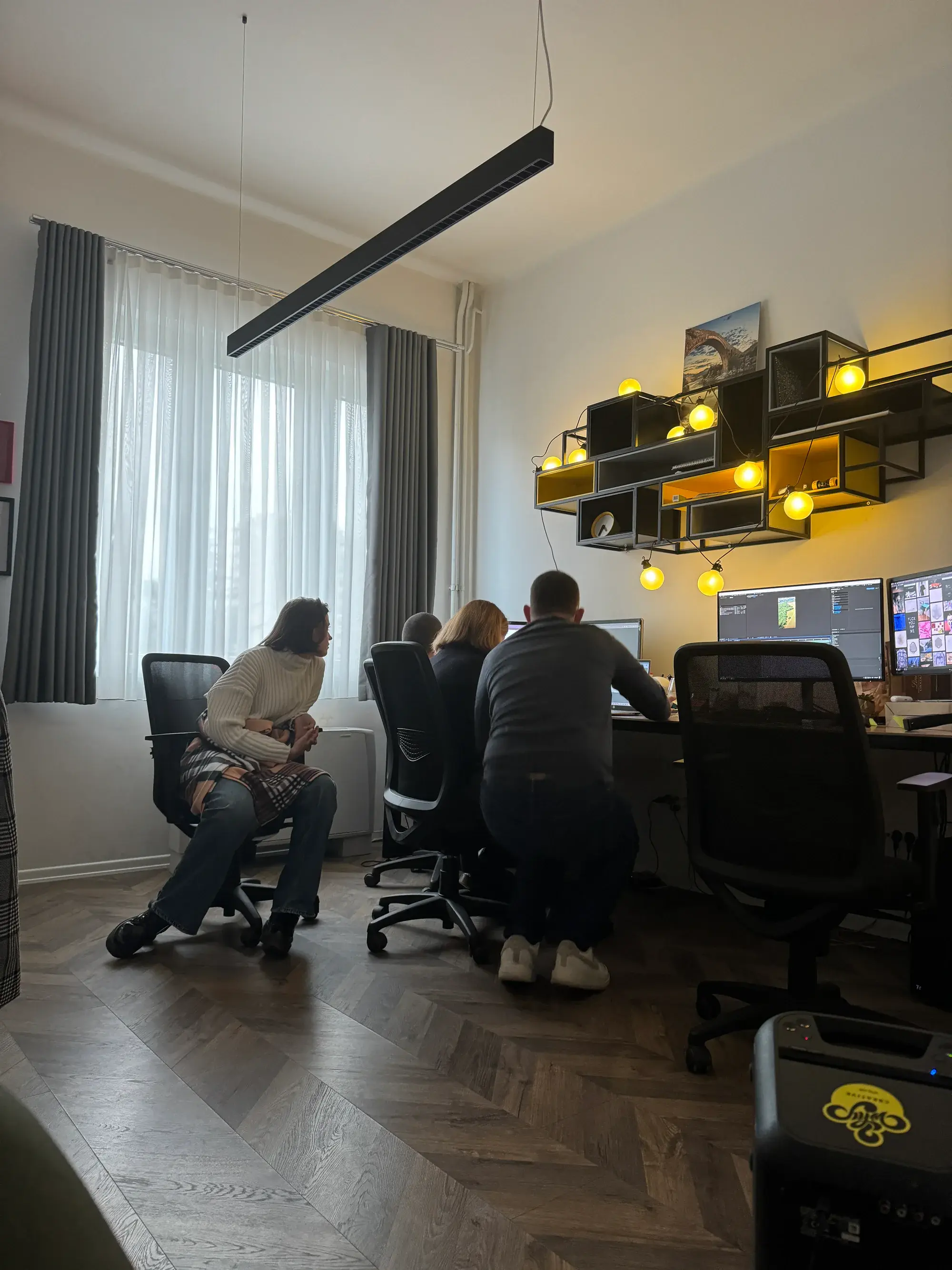 Why Agency collaborators working together in the studio