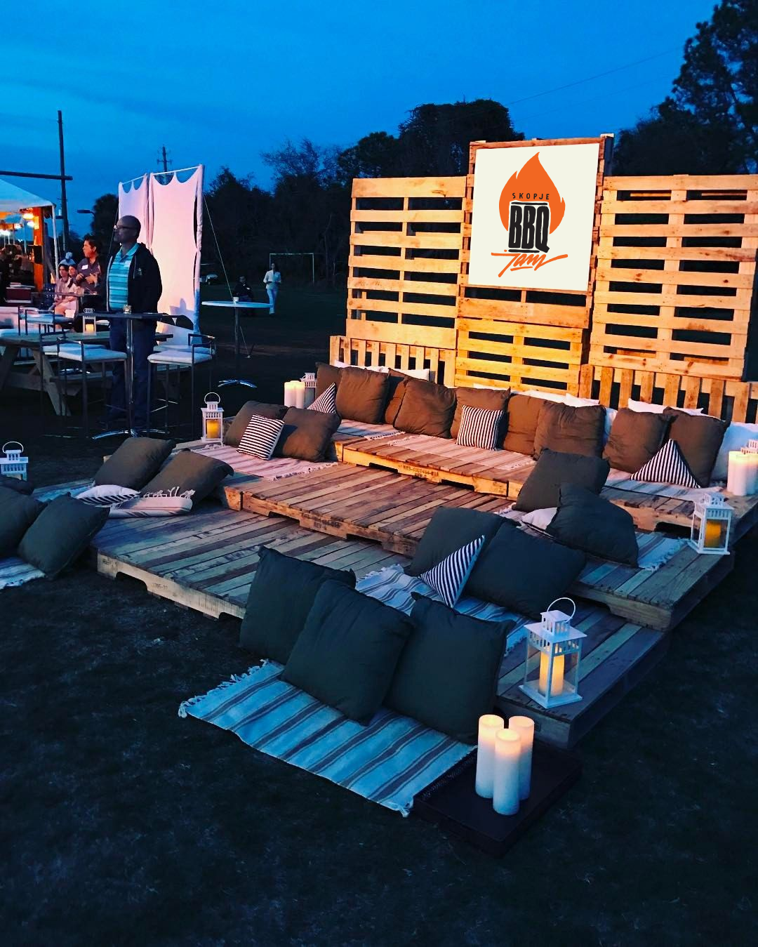 BBQ JAM chill zone wayfinding
