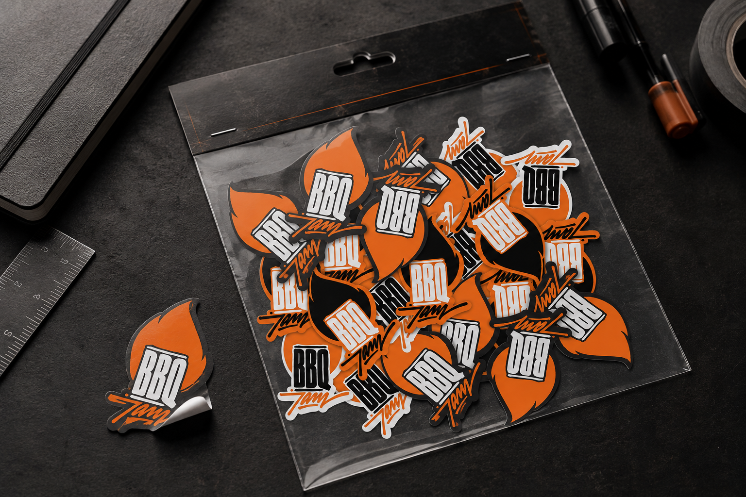 BBQ JAM sticker set