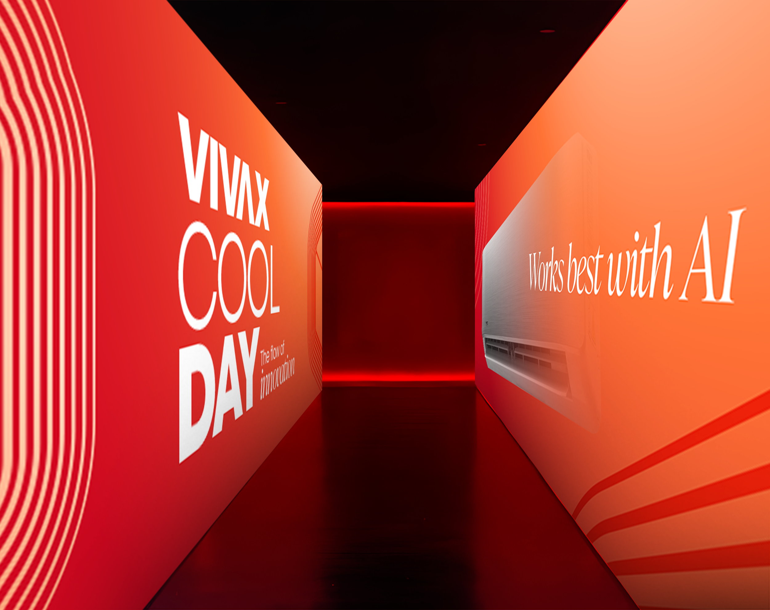 VIVAX Cool Day branded tunnel installation